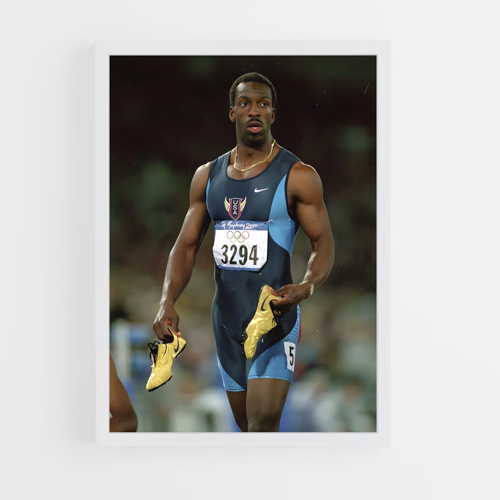 Poster Michael johnson – affiche Athlétisme (vue 3)